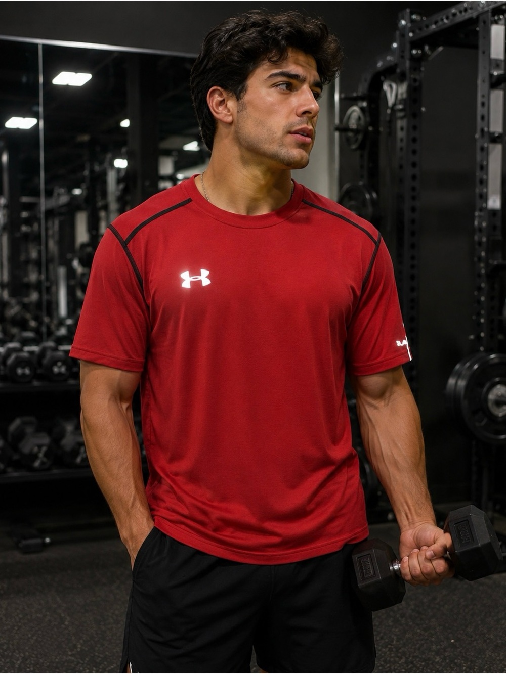 LG Men's Red Short Sleeve Tee